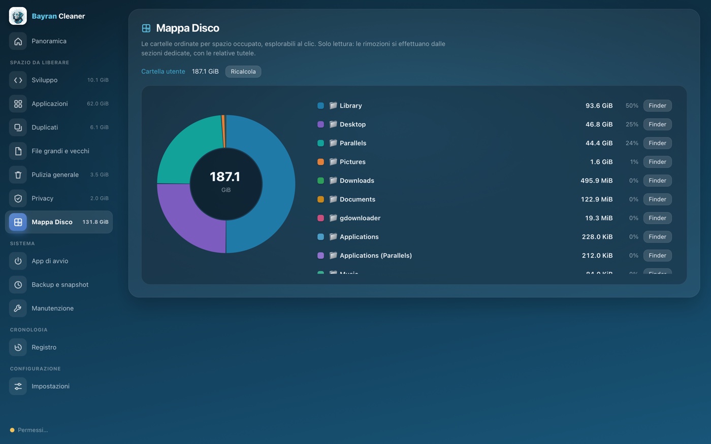 La Mappa Disco di Bayran Cleaner